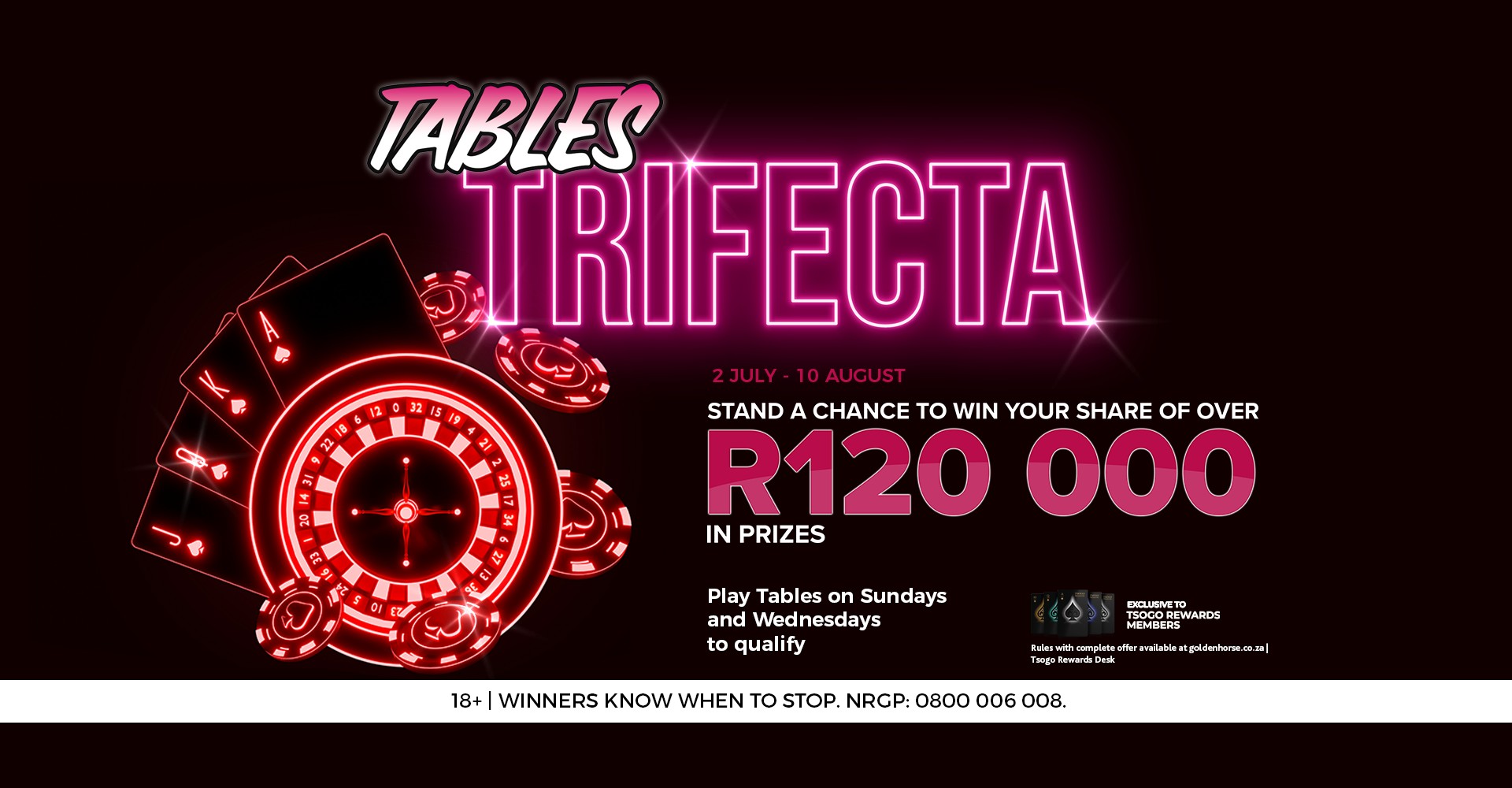TABLES TRIFECTA - Golden Horse Casino